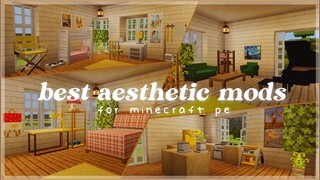 Best aesthetic mods | craftable furniture for mcpe 🍄🌿 [cute & cottagecore]