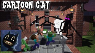 Monster School : CARTOON CAT CHALLENGE - Minecraft Animation