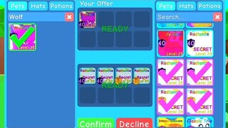 10 MASSIVE TRADES IN BUBBLEGUM SIMULATOR! (ROBLOX)