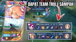 GINI AMAT DAPAT TEAM TROLL SAMPAH EMANG