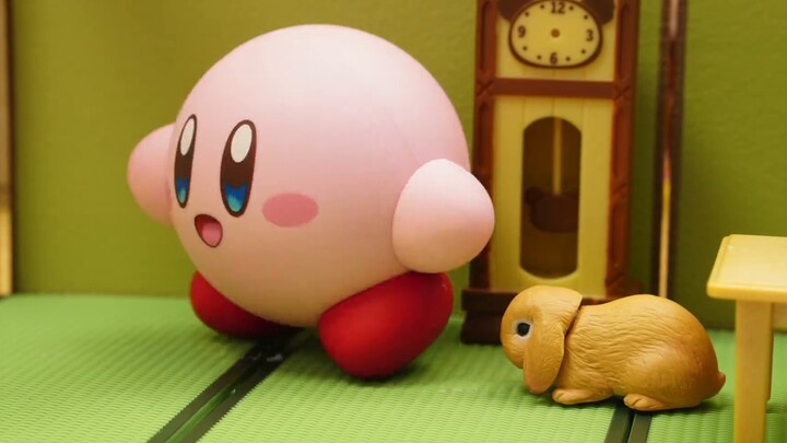 [Animasi Stop Motion] Kirby juga suka makan kue bulan! ? Seperti apa rupa Kirby setelah makan kue bu