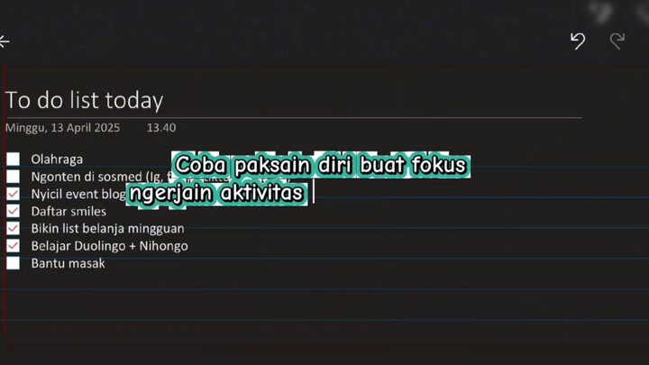 #2 Spill Rahasia Kelarin To Do List Harian