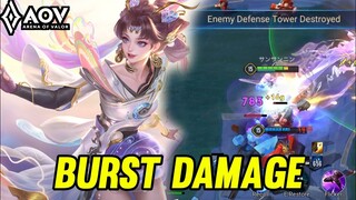 AOV : VIOLET GAMEPLAY | BURST DAMAGE - ARENA OF VALOR LIÊNQUÂNMOBILE ROV