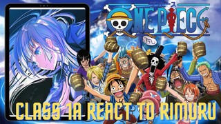 Onepiece Strawhat family react to Rimuru Tempest | reincarnated as a slime | Gacha life | Luffy