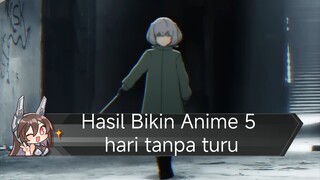 Hasil bikin anime 5 hari tanpa turu