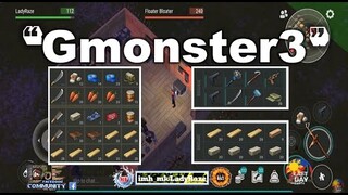 "Gmonster3" using small box to block | 3 GUNS | no c4 needed - Last Day On Earth: Survival