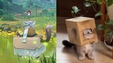 Versi realistis dari Kotak Kucing Qiliangliang