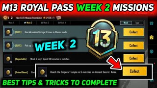 M13 ROYAL PASS WEEK 2 MISSION 🔥 BGMI M13 WEEK 2 MISSIONS 🔥 C3S7 BGMI & PUBG WEEK 1 MISSIONS EXPLAIN