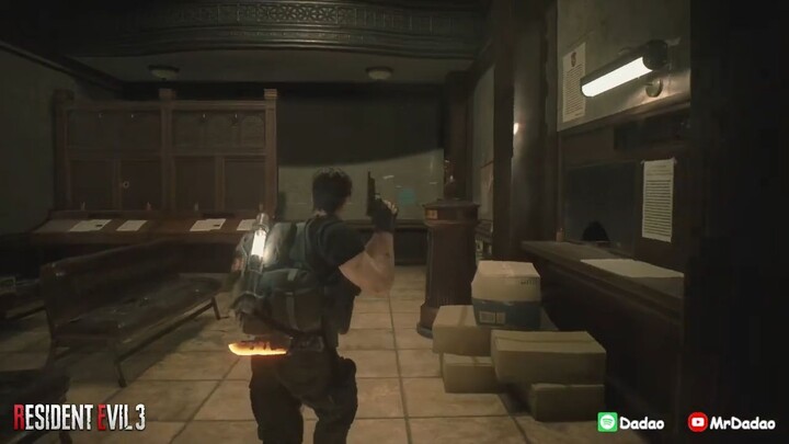 Resident Evil 3 Remake : Carlos Oliveira (Menjelajahi Kantor Departemen Kepolisian Raccoon)