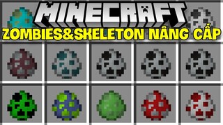 MINECRAFT MOD THÂY MA VÀ SKELETON NÂNG CẤP TRONG MINECRAFT!!*NHỮNG LOẠI THÂY MA&SKELETON ĐỘC VÀ LẠ!!