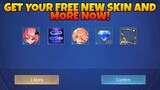 EVENT! GET THIS FREE REWARDS NOW | FREE SKIN + FREE DIAMONDS | NEW EVENT FREE SKIN MOBILE LEGENDS