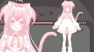 Mô hình miễn phí Live2D × Strawberry Cat Maid-chan // Mô hình rất đơn giản!!