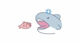 You little fish dare to quarrel with my big shark! Mad! Eat, eat, eat~!