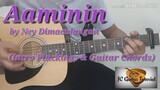 Aaminin - Ney Dimaculangan Intro Pluckings and Guitar Chords (Guitar Tutorial)