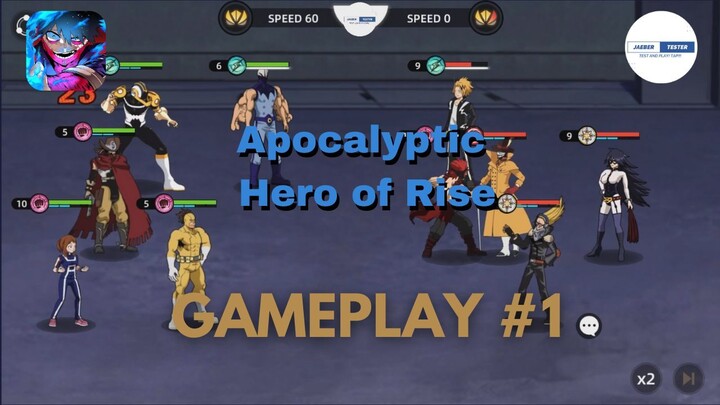 Gameplay Game Boku No Hero Mobile! (apocalyptic hero of rise)