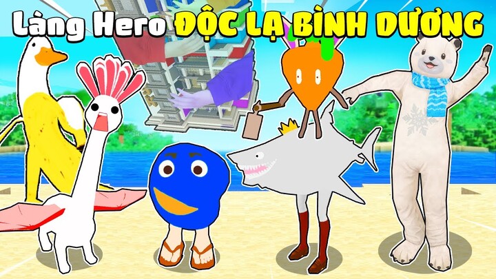 Kairon SỐC Khi Phát Hiện Làng HERO TEAM PHIÊN BẢN '' ĐỘC LẠ BÌNH DƯƠNG '' Trong Minecraft ❓😂