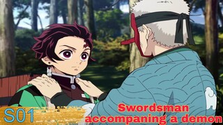 Demon Slayer S01 Episode-6 Recap || Swordsman accompaning a demon