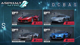 ASPHALT NITRO 2 - All 20 Cars on All Classes/Tiers