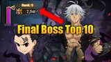 Top 10 Final Boss Zeldris & Estarossa | Seven Deadly Sins: Grand Cross