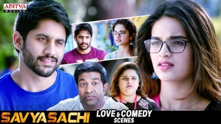 Naga Chaitanya New Hindi Dubbed Movie Love & Comedy Scenes | Savyasachi | Madhavan | Nidhhi Agerwal