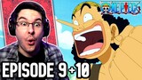 CAPTAIN USOPP!! | One Piece Episode 9 & 10 REACTION | Anime Reaction