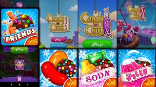 Candy Crush Friends Saga Vs Candy Crush Saga Vs Candy Crush Soda Saga Vs Candy Crush Jelly Saga #2