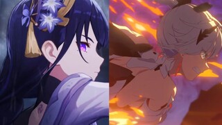 [ Honkai Impact 3× Genshin Impact ] Kombinasi General Thunder dan Herrsin of Fire pv ™ menyala, dan warisan api