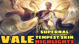 VALE - SUPERNAL TEMPEST SKIN HIGHLIGHTS - MLBB