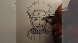 Cara gambar Naruto yang mudah ✨//seni man hak🥀
