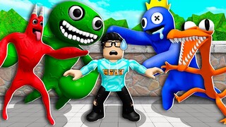 BANBAN Family Vs RAINBOW FRIENDS Family! (Roblox)