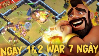 HIGHLIGHTS NGÀY 1 & 2 WAR 7 NGÀY GIẢI ĐẤU HỘI CHIẾN | RỒNG LỬA VẪN KHỎE | CLASH OF CLANS VIETNAM