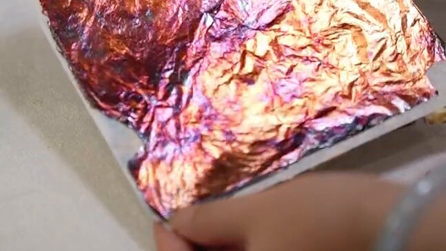 Super simple DIY burnt foil decorative painting for just a few dollars | You don’t have to know how 