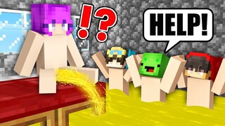 ZOEY Pranked Cash and Nico in Minecraft JJ and Mikey in Minecraft Challenge - Maizen