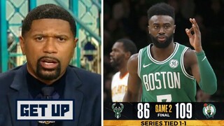 GET UP "Brown & Tatum is the best duo in NBA" Jalen Rose on Celtics dominate Bucks 109-86 in Game 2