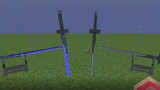 Pisau Ajaib Thousand Blades Model Minecraft Menggambar Pedang