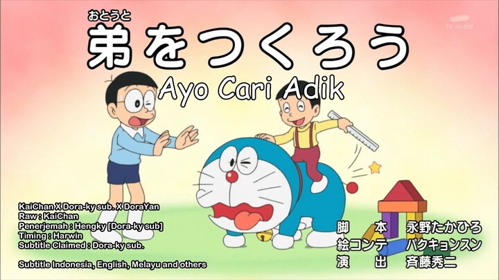 Doraemon Episode 643B Ayo Cari Adik - Doraemon Subtitle Indonesia, English, Melayu