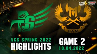 Highlights GAM vs SKY [Ván 2][VCS Mùa Xuân 2022][10.04.2022]