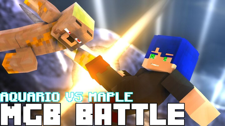 Aquario vs Maple - Minecraft Fight Animation | MGB Battle