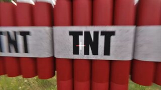 [Minecraft --Dunia Nyata]TNT meledak!