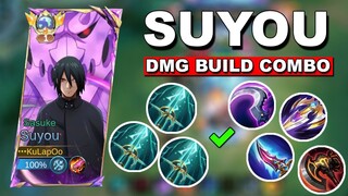 Sasuke x Suyou Damage Build New Hero 2024 | Mobile Legends