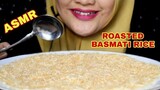 RAW RICE EATING || RAW BASMATI RICE || ROASTED RICE|| MAKAN BERAS MENTAH DISANGRAI || ASMR INDONESIA