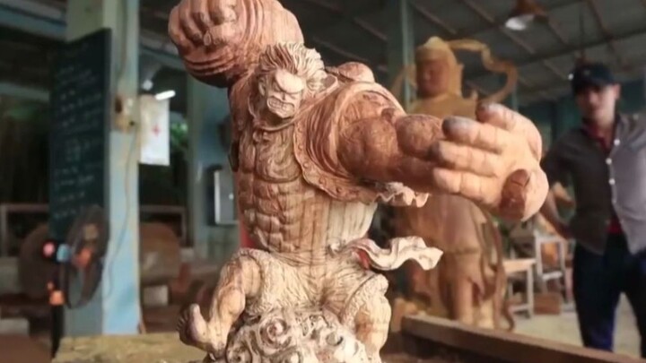 Cheating! Wooden sculpture of fourth gear Luffy, there is a surprise at the end