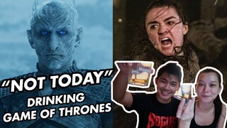 DRINKING GAME OF THRONES | SEASON 8 EPISODE 3 | BATTLE OF WINTERFELL REACTION | WE DUET