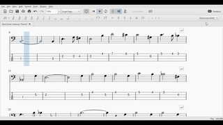 John Williams - Hedwig's Theme / Harry Potter Theme Bass Guitar Tab, Score, Tutorial, Lesson, Easy