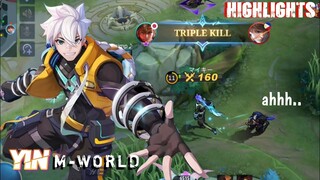 Yin M-World Skin Highlights Gameplay - MLBB