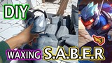 DIY - SABER PART 1-WAXING #cosplay #diy #mobilelegends #mlbb #tutorial #saber