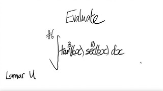 Lamar U: #6 trig integral ∫tan^3(6x) sec^10(6x) dx
