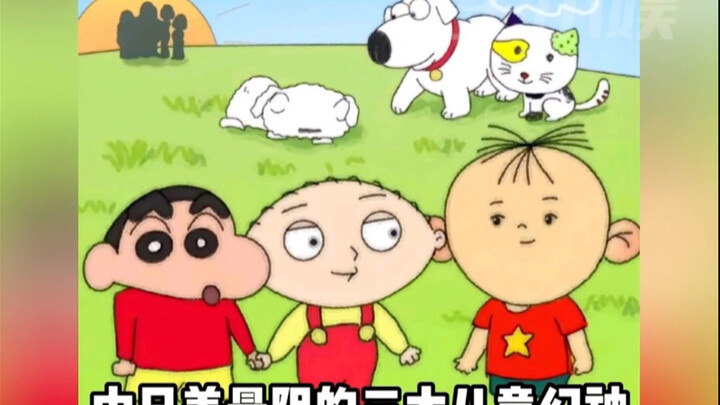 三个可爱的小朋友和他们的宠物