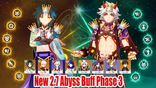 2.7 New Abyss Buff Phase 3 - Itto C6 ft Xiao C6 Triple Crown Speed Run Mode