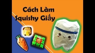 Squishy giấy - Cách làm squishy giấy cái răng - squishy giấy tự làm - squishy giấy 3d